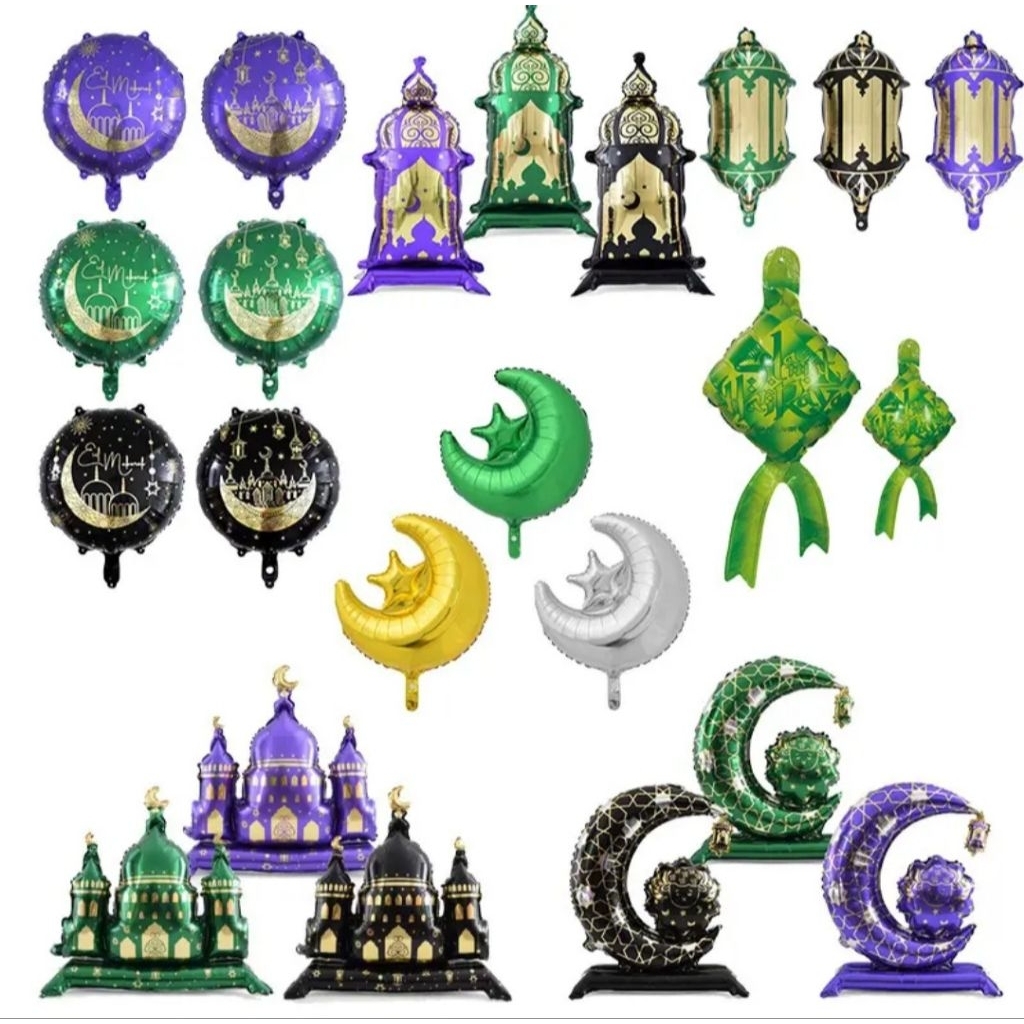 Balon Foil Ketupat Ramadan / Idul Fitri / Lebaran