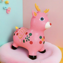 Mainan Anak Karet Jumping Animal Rusa - Musik & Lampu, Nyaman untuk Usia 1 Tahun ke Atas