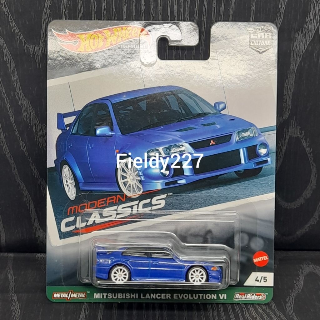 Jouet Hot Wheels 2021 - Mitsubishi Lancer Evolution VI Bleu Métallisé, Série Car Culture