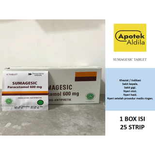 SUMAGESIC TABLET PERBOX ISI 25 STRIP UNTUK PEREDA NYERI DAN PENURUN DEMAM