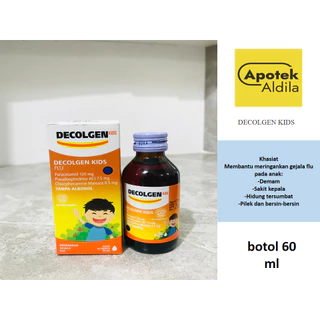 DECOLGEN KIDS SIRUP 60 ML UNTUK MEREDAKAN GEJALA FLU