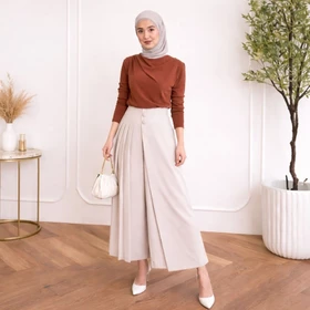 Kulot Pleats Celana Wanita Bawahan Casual Daily Rok CELLIE KULOT 2026