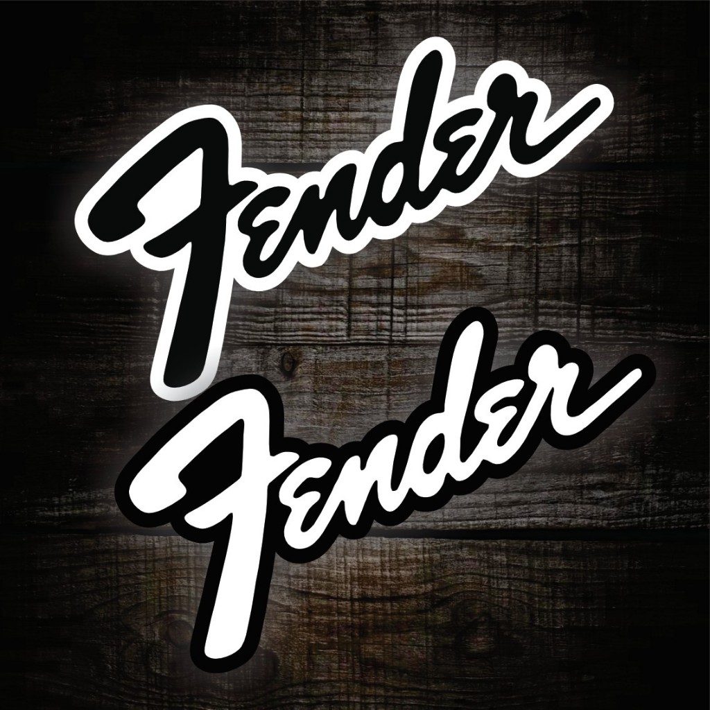Jual Sticker Logo Fender Iconic Guitars and Amplifiers | Shopee Indonesia