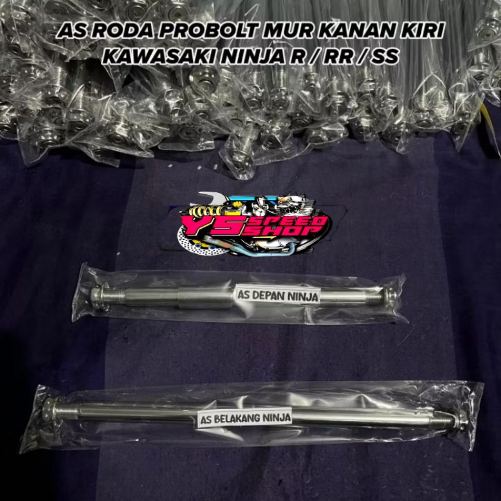 Jual As roda probolt ninja/ As roda depan dan belakang mur kanan kiri ...