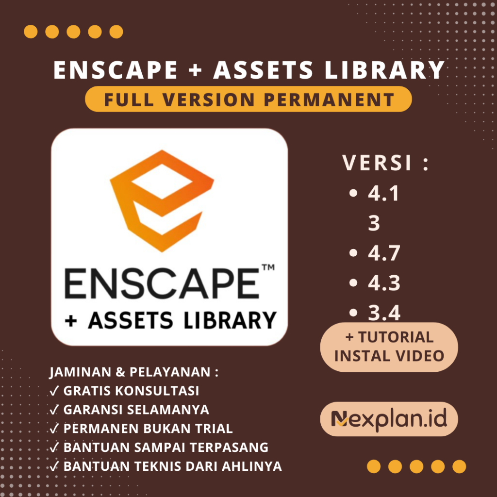 Jual Enscape 3D Full Version Lifetime + Assets Library Lengkap Offline ...