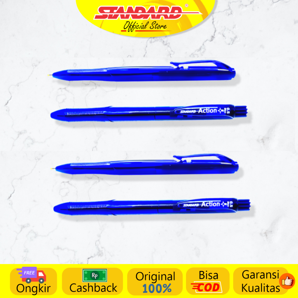 Standard - Pulpen Action 0.5  ( Alat Tulis / Pen / Ballpoint / Pena ) (5)