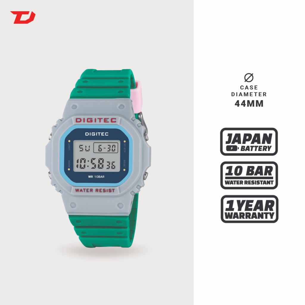 Jual Jam Tangan Pria Digital DIGITEC MDG-6024T | Shopee Indonesia