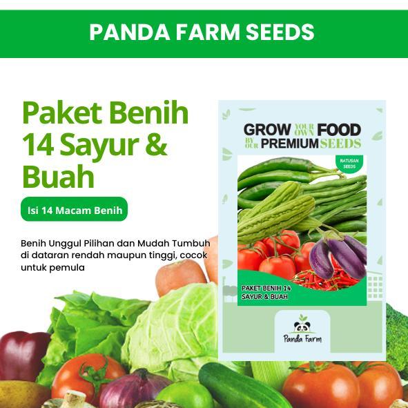 Paket Hemat 14 Benih Sayuran Buah Super Murah benih sayuran