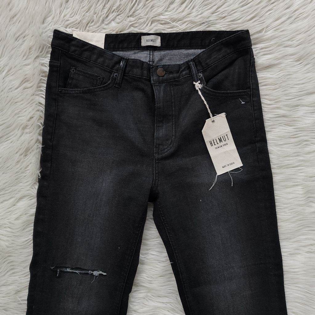 Jual Helmut Ripped Slim Straight Jeans | Shopee Indonesia