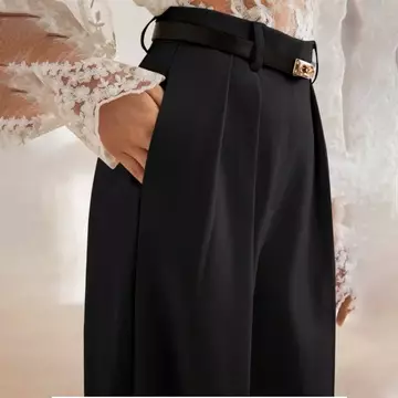 Celana Kerja Wanita Highwaist Loose Pants Jumbo S 3XL Celana Kulot Panjang Premium First Hand