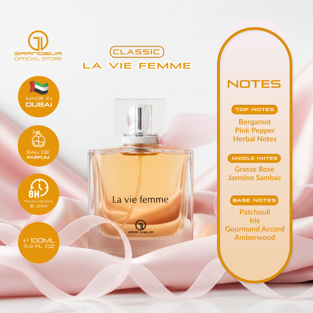 Jual Grandeur Classic Perfume - La Vie Femme Eau de Parfum 100ml