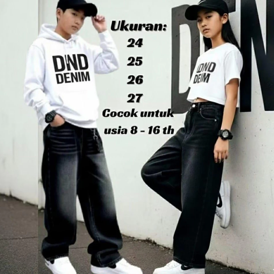 Celana Skena Jeans Anak Baggy Jeans Gombrong Retro