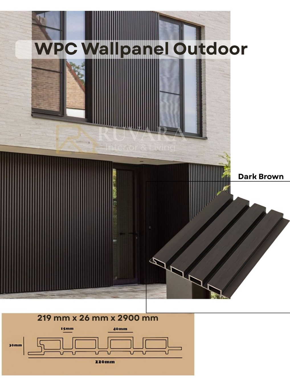 Jual CLADDING WallPanel Outdoor Dinding Pagar Wall Panel Exterior Rumah ...