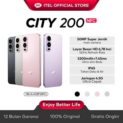 itel City200 NFC RAM 128+8GB(4+4GB) - Big Battery 5200mAh - 6.78'' 120Hz IP65 Hi