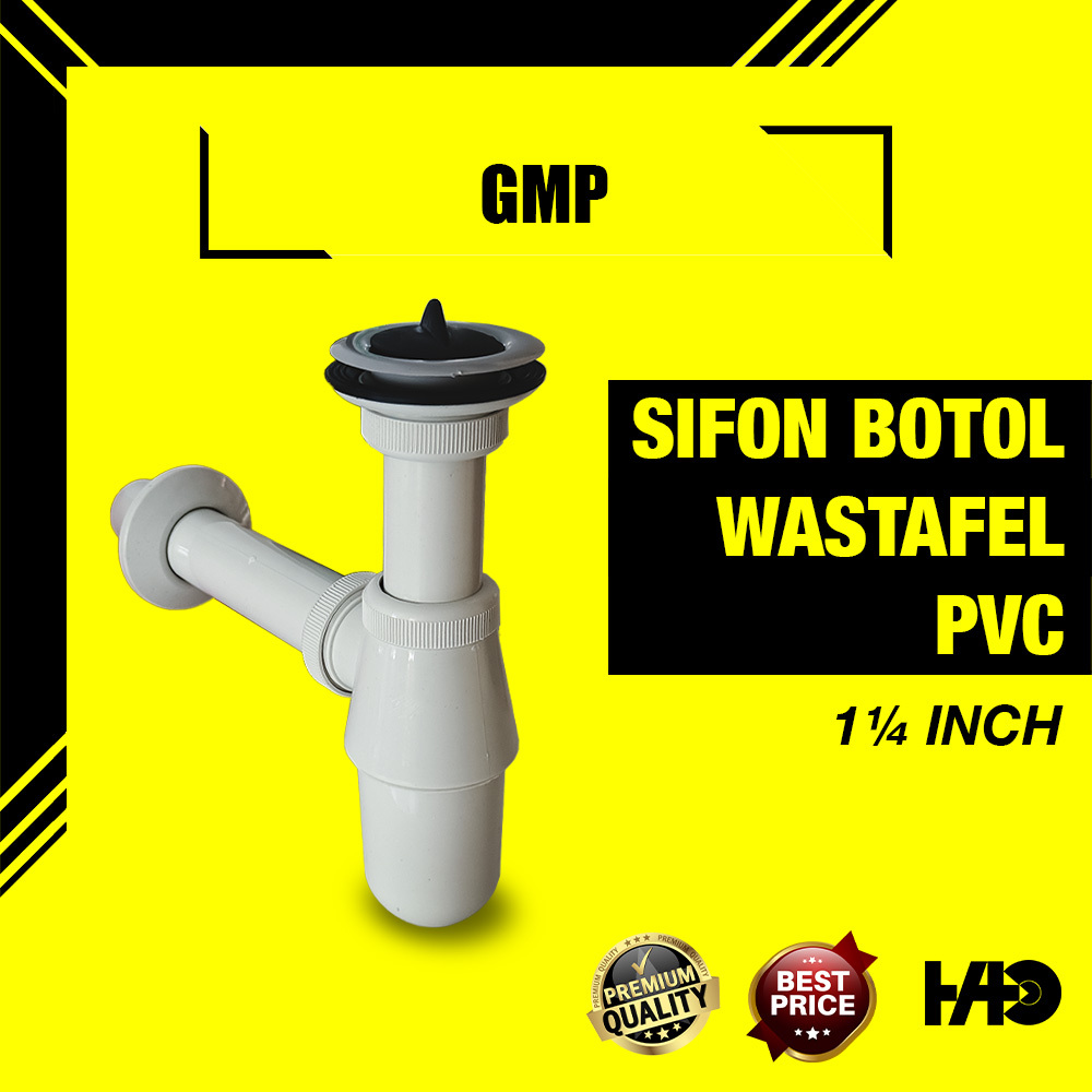 Jual GMP Sifon Pembuangan Air Wastafel Afur PVC Model Botol | Durable ...