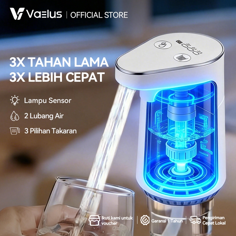 Jual VAELUS Dispenser Pompa Air Galon Elektrik 3 Kecepatan & Lampu ...