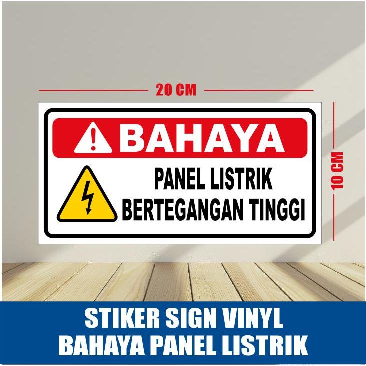 Jual STIKER SIGN K3 RAMBU PERINGATAN BAHAYA PANEL LISTRIK BERTEGANGAN ...