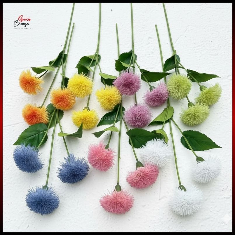Jual Bunga Dandelion TM Cabang 3 Dianthus Artificial Rambutan | Shopee ...