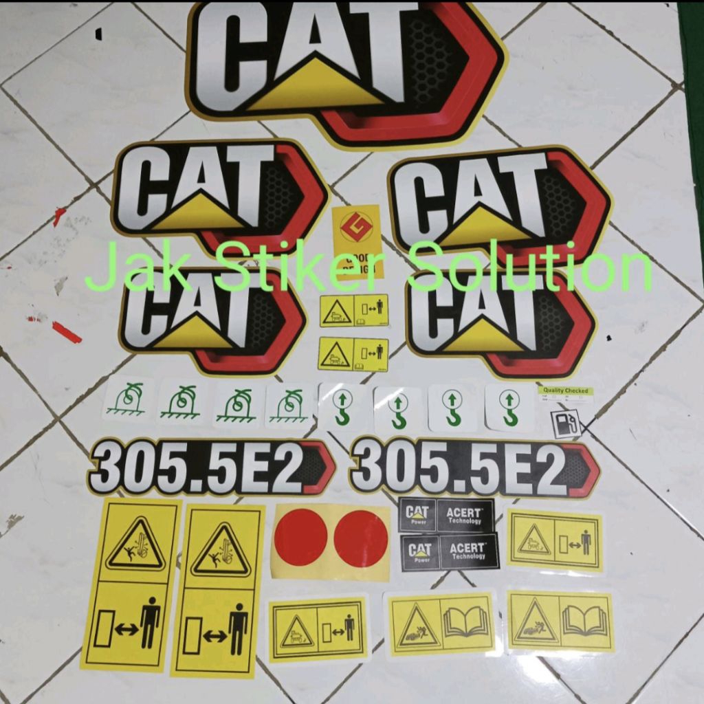 Jual Stiker Excavator Cat 305.5E2 Decal Sticker Caterpillar | Shopee ...