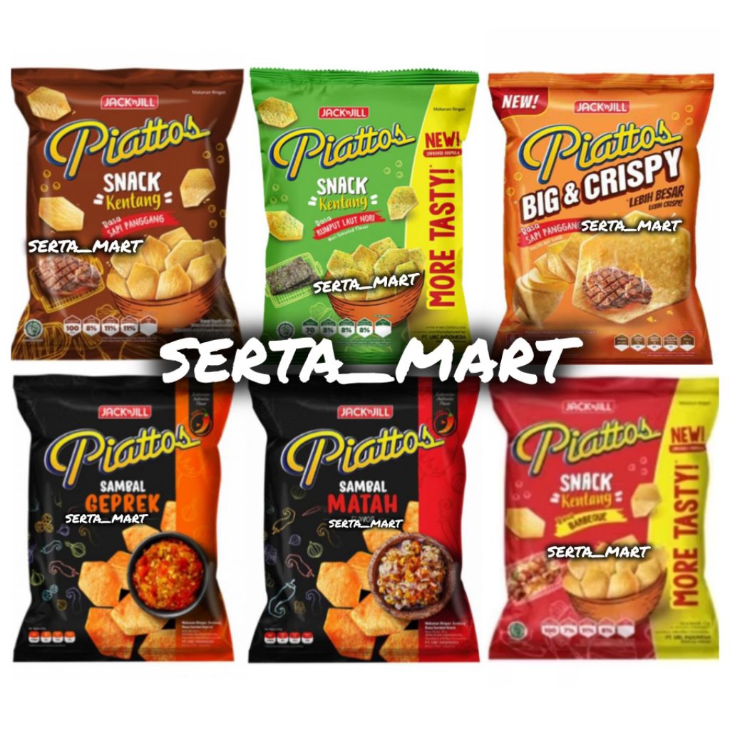 Jual Piattos Snack Kentang 68gr Sapi Panggang / Rumput Laut / Sambal ...