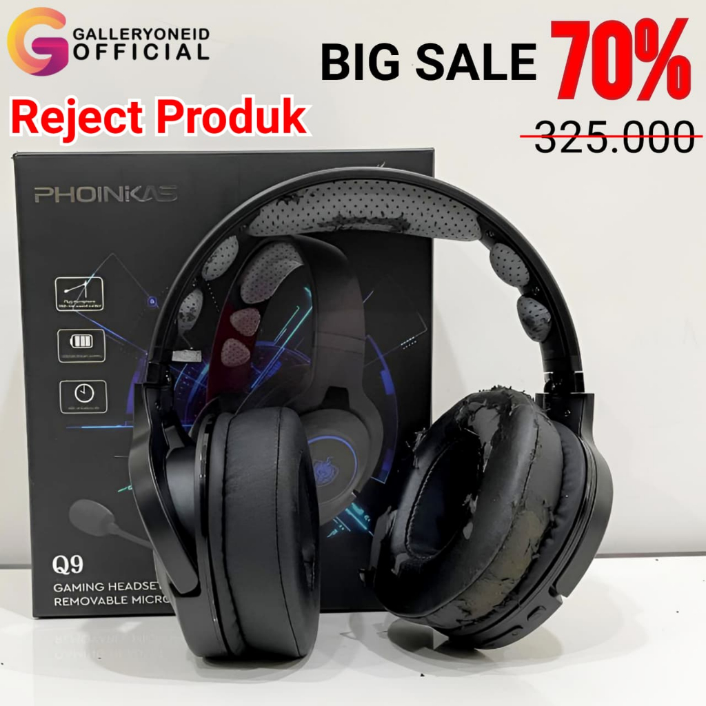 Jual Headphone Earphone Headset Bluetooth PHOINIKAS Q9 Wireless