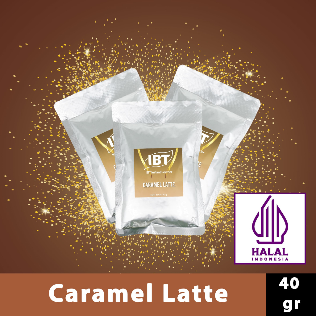 Jual Bahan Minuman Bubuk Rasa Caramel Latte Instant IBT Drink Powder ...