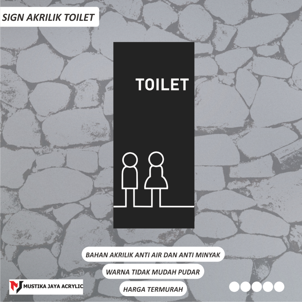 Jual sign akrilk rambu TOILET terbaru | Shopee Indonesia