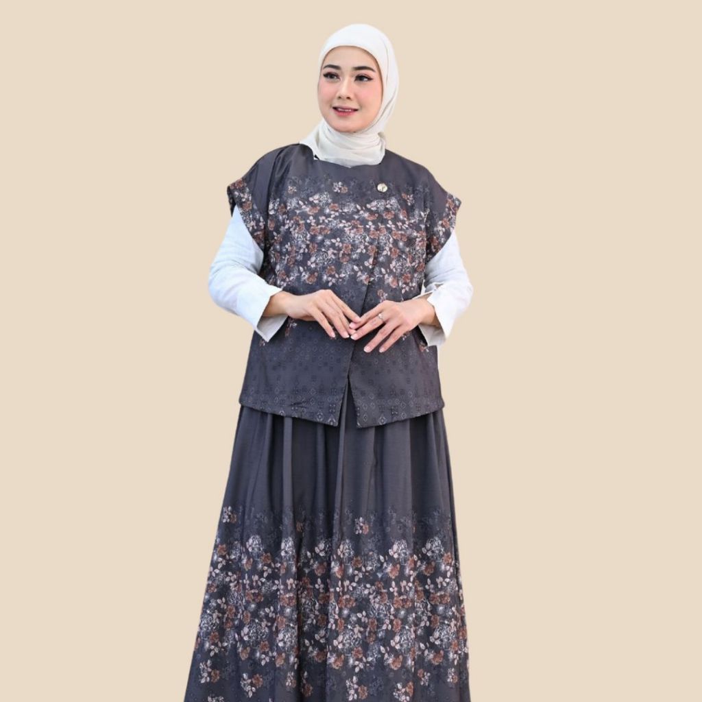 Jual SEJALUR - Setelan Rok One Set Vest Baju Kantor Kekinian Korean ...