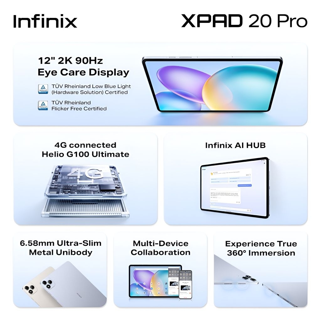 Jual INFINIX XPAD 20 Pro [8/256 GB] - 12