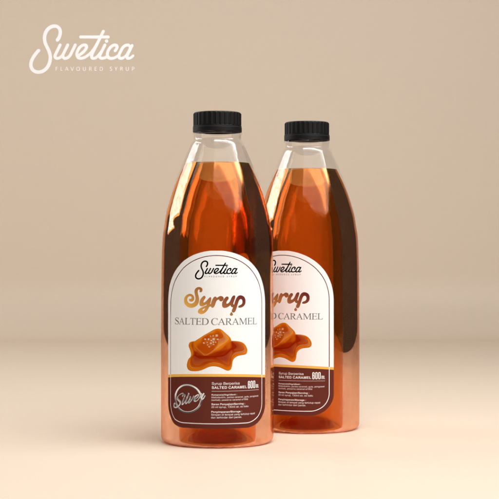 Jual Salted Caramel 600ml Swetica Silver | Sirup Campuran Kopi | Sirup ...