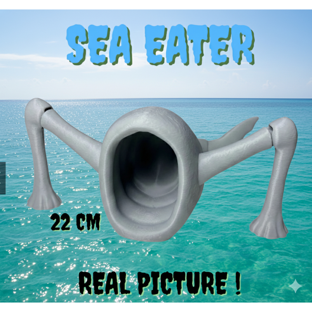 Jual Mainan Sea Monster El Gran Maja Bloop Sea Eater Artikulasi 3D ...