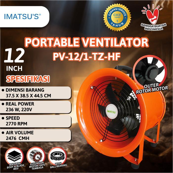 Jual Portable Ventilator Blower Drum Exhaust Fan 8 10 12 14 16 18 Inch ...