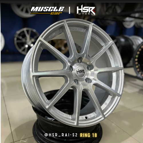 Jual velg racing HSR RAI-S2 R18 LEBAR 8,5 PCD 5X114,3 velg mobil r18 ...