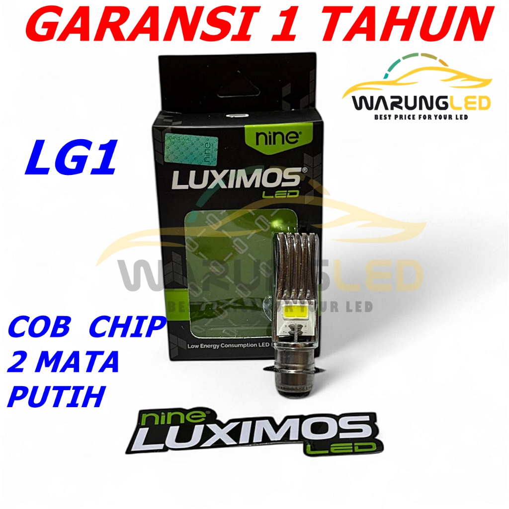 Jual Lampu Depan Motor Bebek matic LED H6 9nine LUXIMOS LED LG1 AC DC