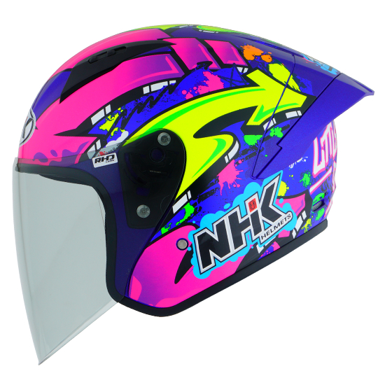 Jual HELM NHK R1 ELITE GP MATHIAS TAMBURINI | HALF FACE | LIGHT SMOKE ...