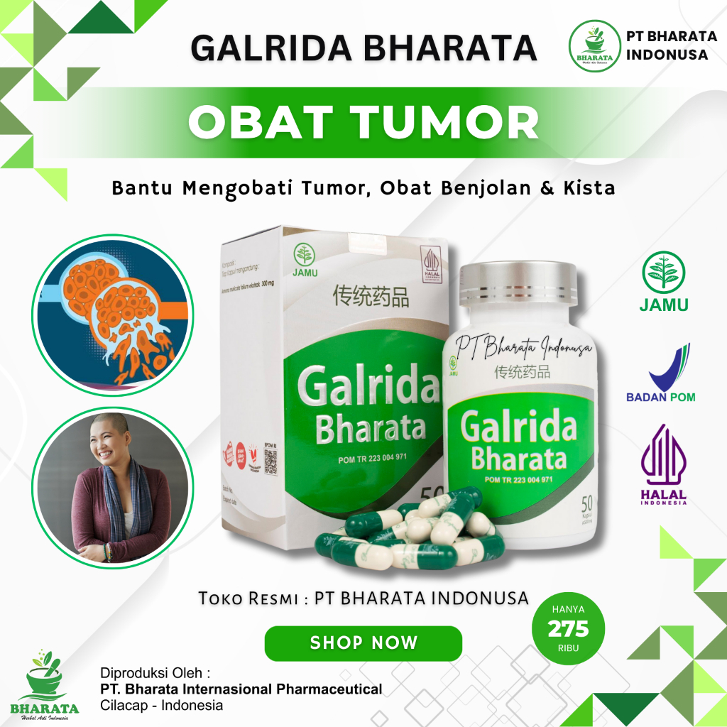 Obat Tumor Ampuh GALRIDA BHARATA Obat Kanker Ampuh Obat Benjolan Tumor Gondok Tiroid Kista Ovarium