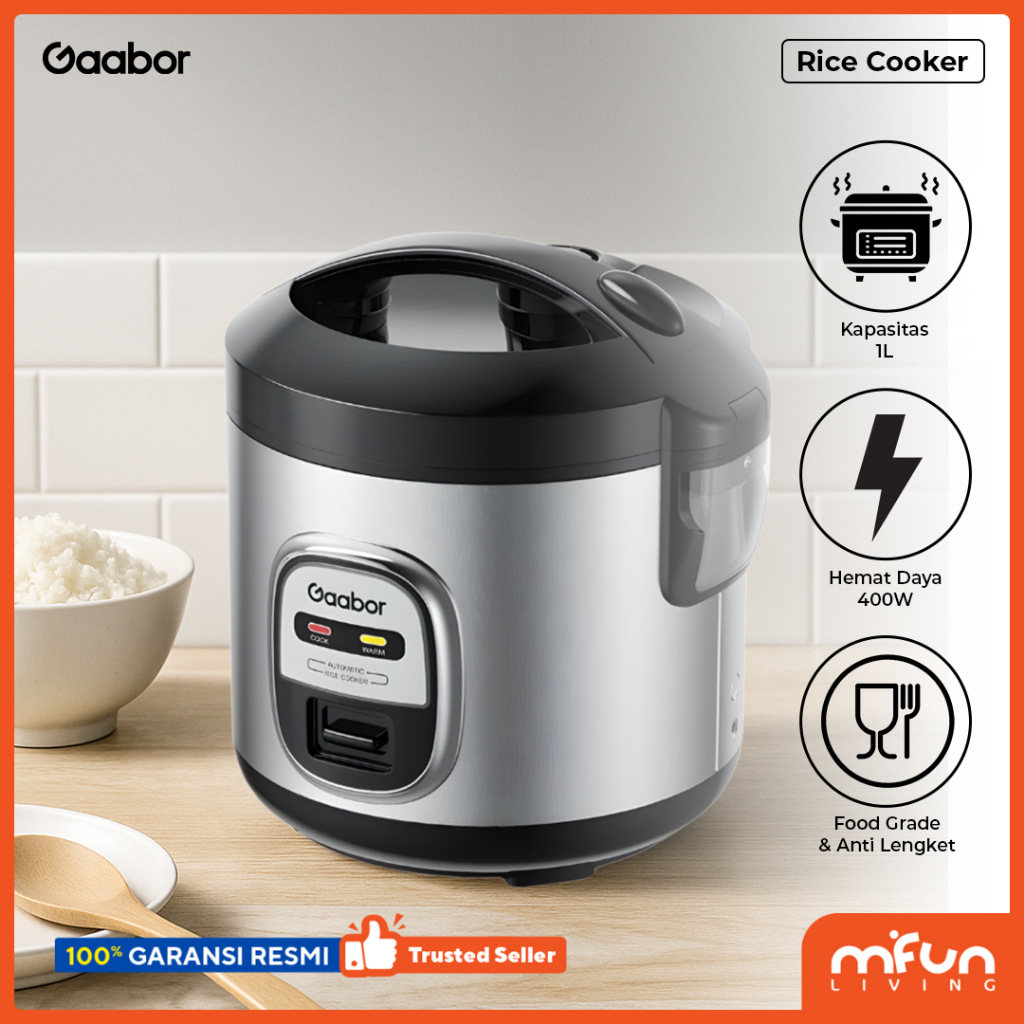 Jual Gaabor Rice Cooker 1 Liter Magic Com Penanak Nasi 400W Serbaguna ...