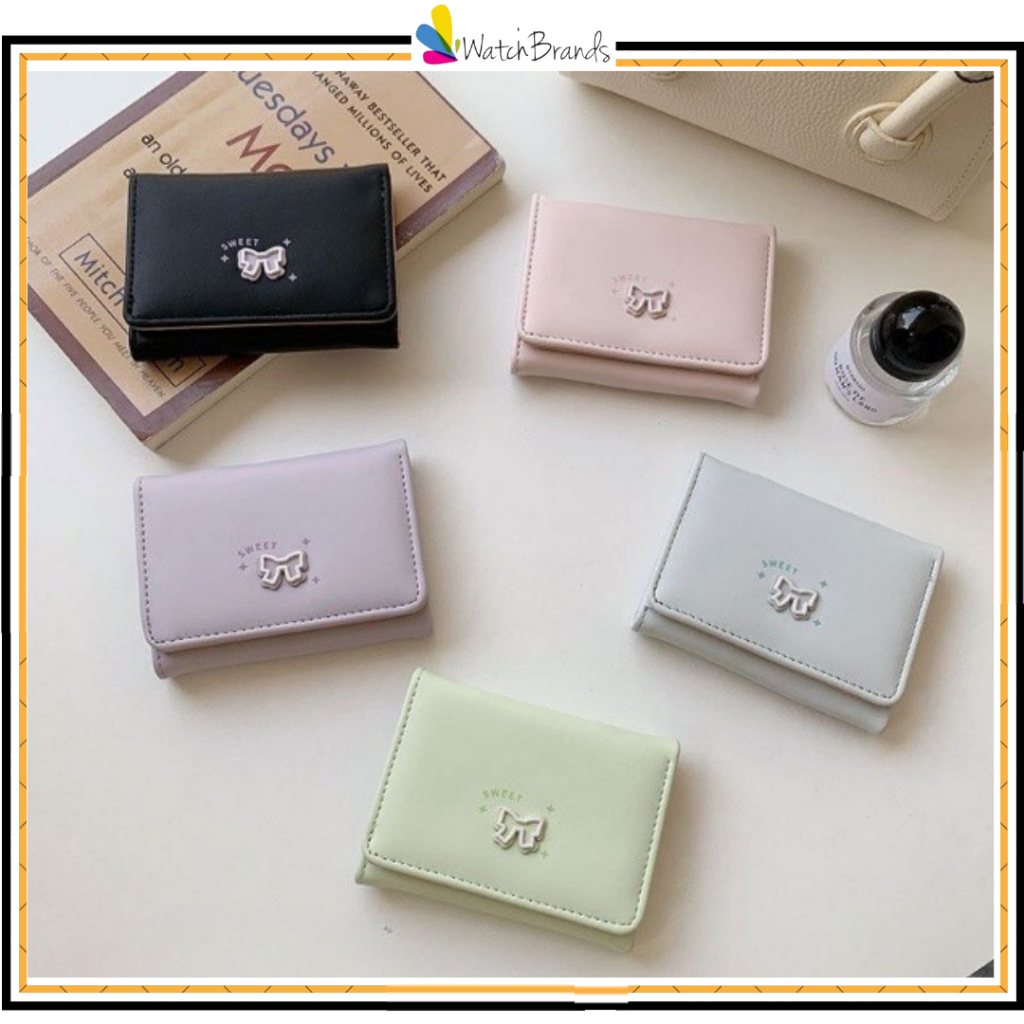 Jual WBS Dompet Lipat Mini Wanita Motif Pita Sweet Lucu Multifungsi ...