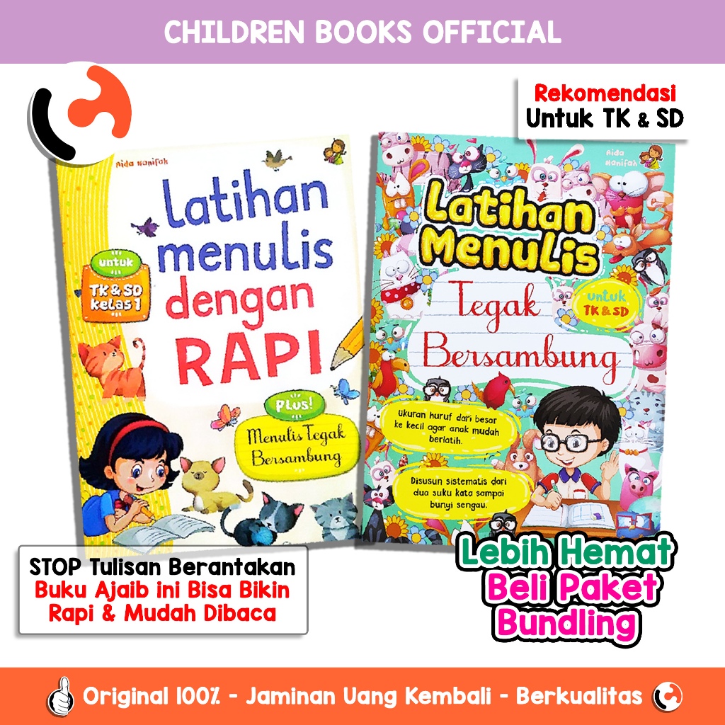 Jual Buku Belajar Menulis Dengan Rapi Latihan Menulis Tegak Bersambung ...