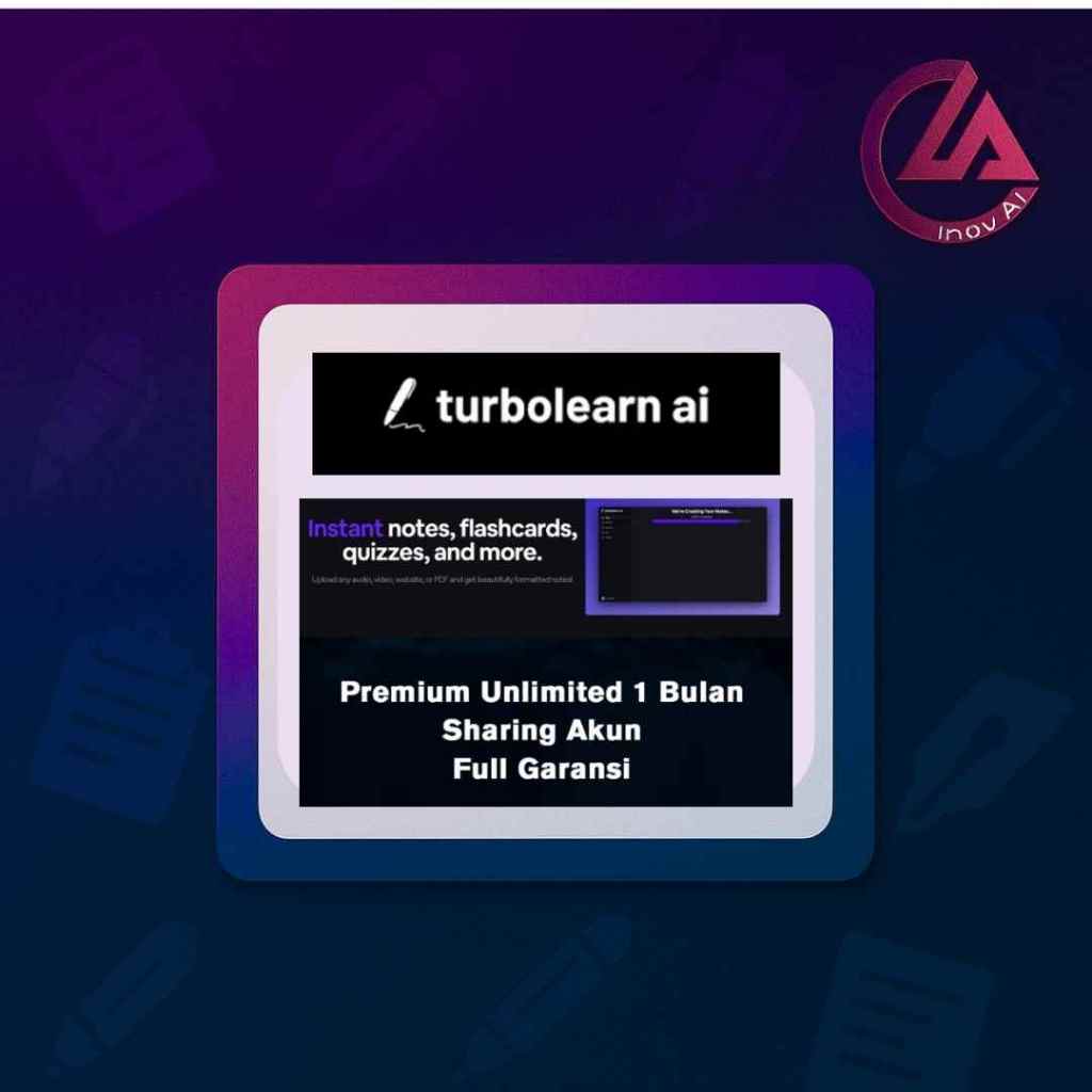 Jual TurboLearn Ai Premium Unlimited 1 Bulan Sharing | Shopee Indonesia