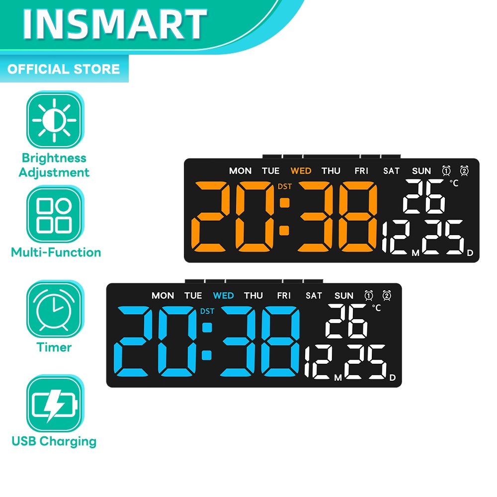 Jual Jam Digital Multifungsi Alarm Clock dengan Port USB 2 Alarm ...