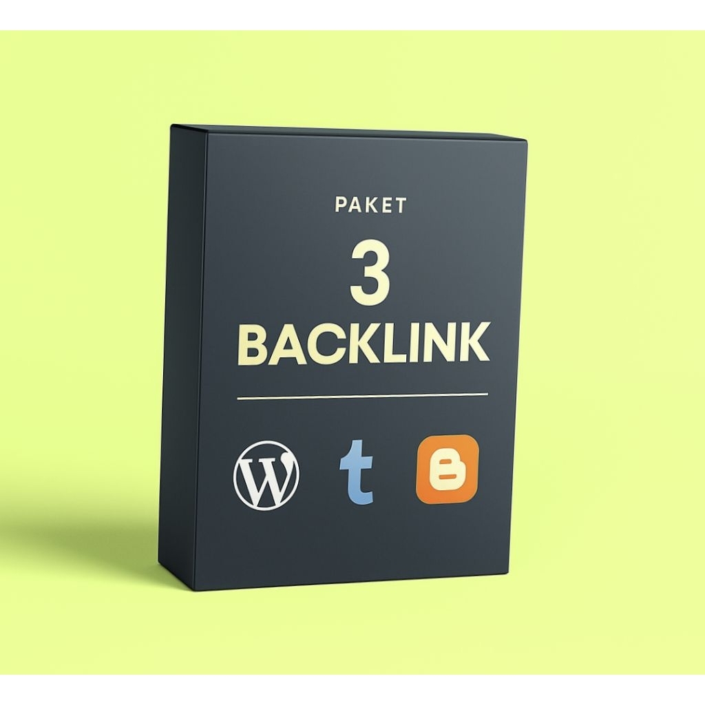 Backlink Website Dofollow Paket 3 Backlink Blogger Wordpress Tumblr