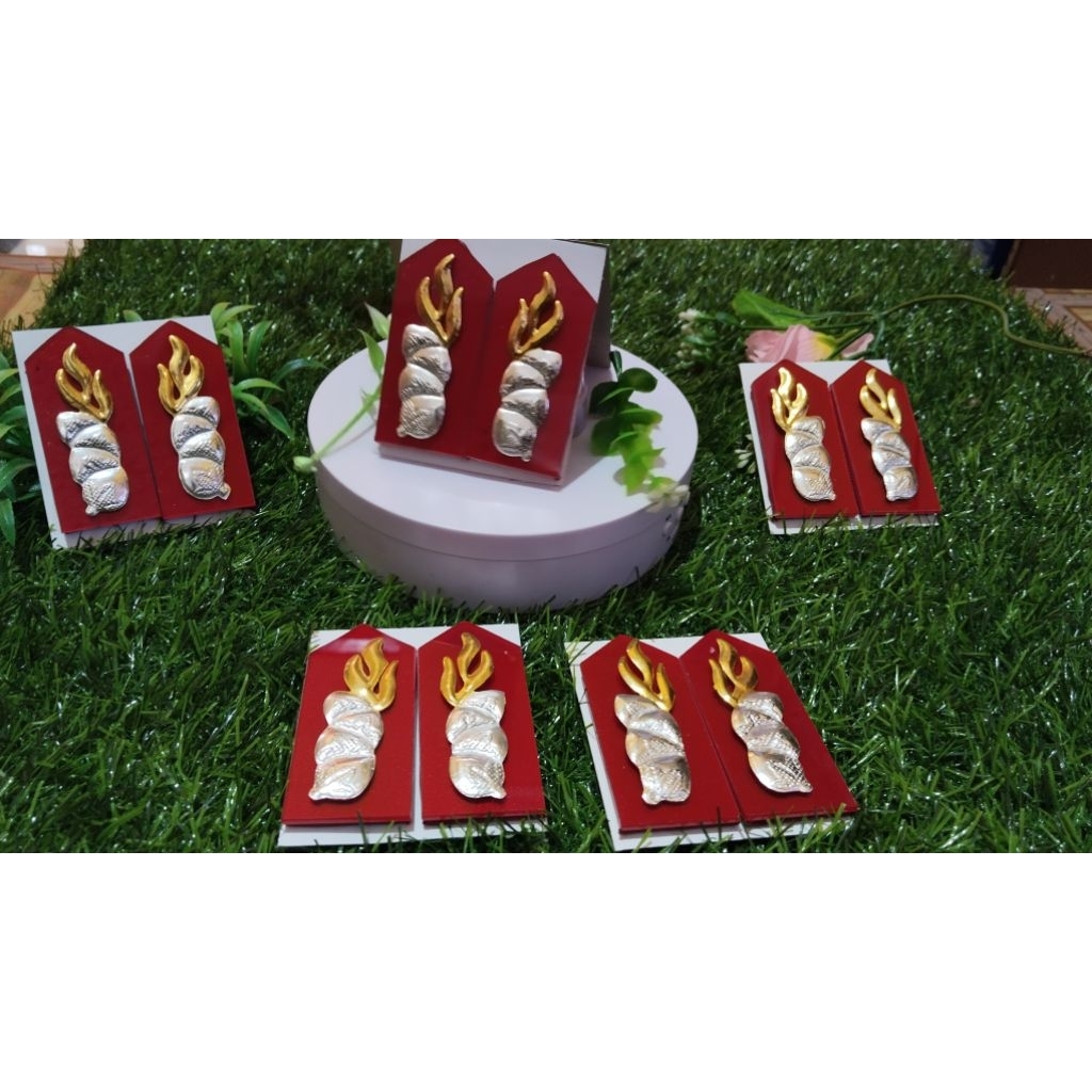 Jual monogram begron akrilik merah hati akpol | Shopee Indonesia