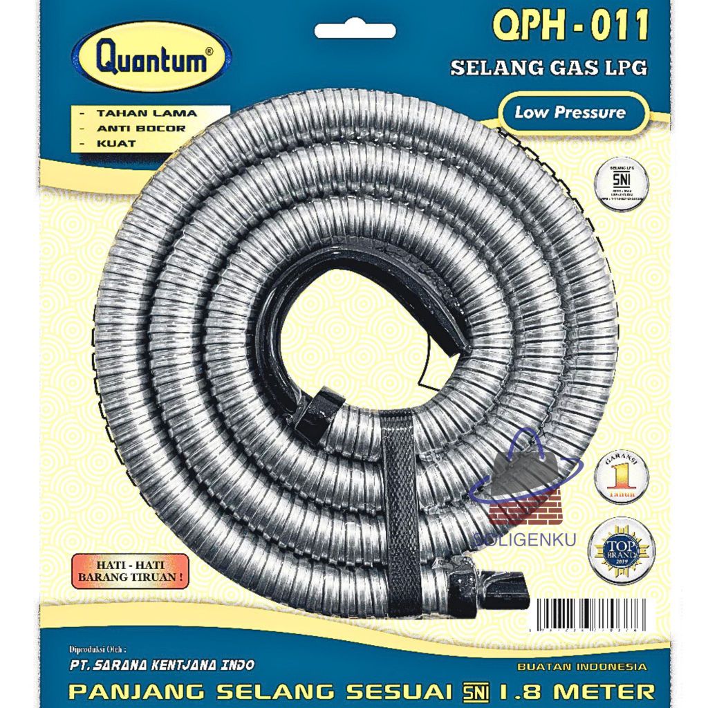 Jual SELANG GAS QUANTUM QPH 011 SELANG KOMPOR GAS SELANG REGULATOR GAS ...