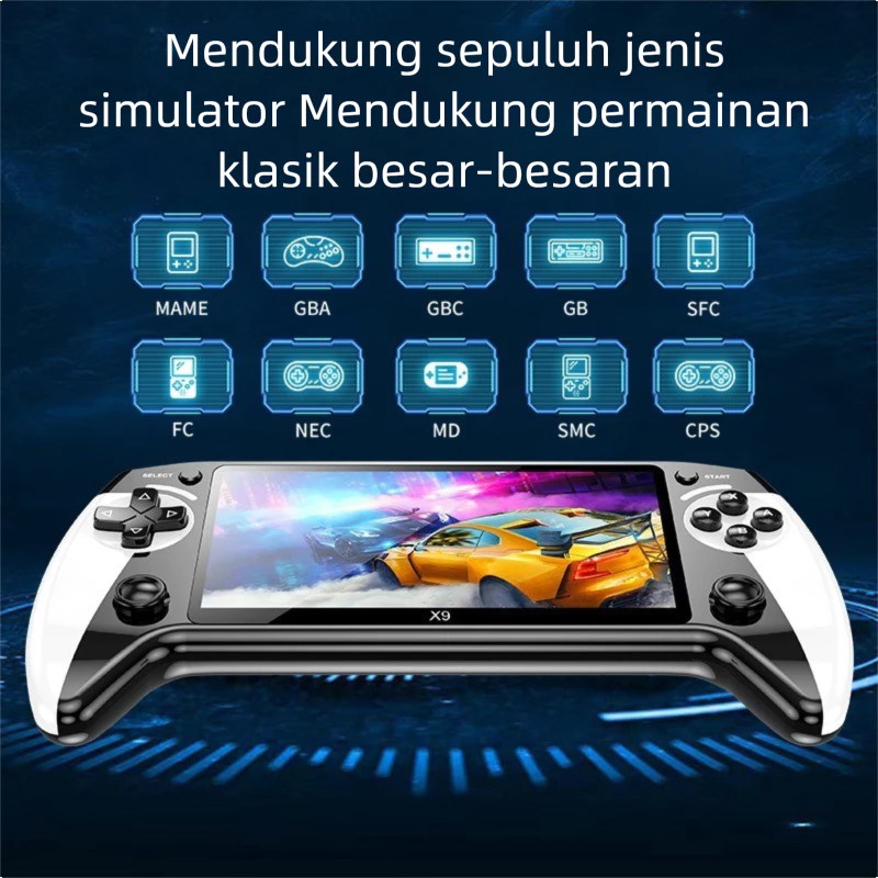 PSP X9 5.5" Retro Game Handheld 8GB 10000+ Games - slide 1
