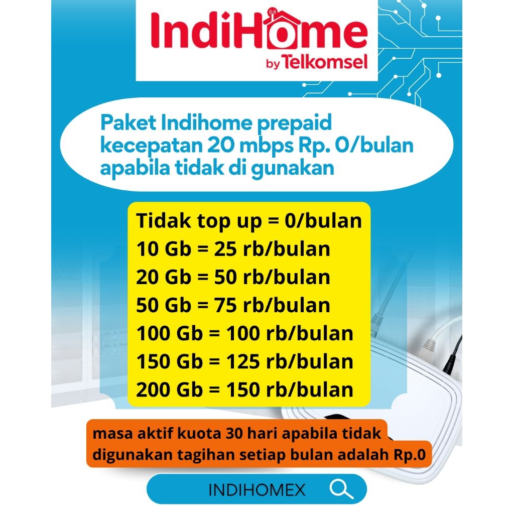 Jual paket prepaid Indihome solusi untuk yang sering berpergian ...