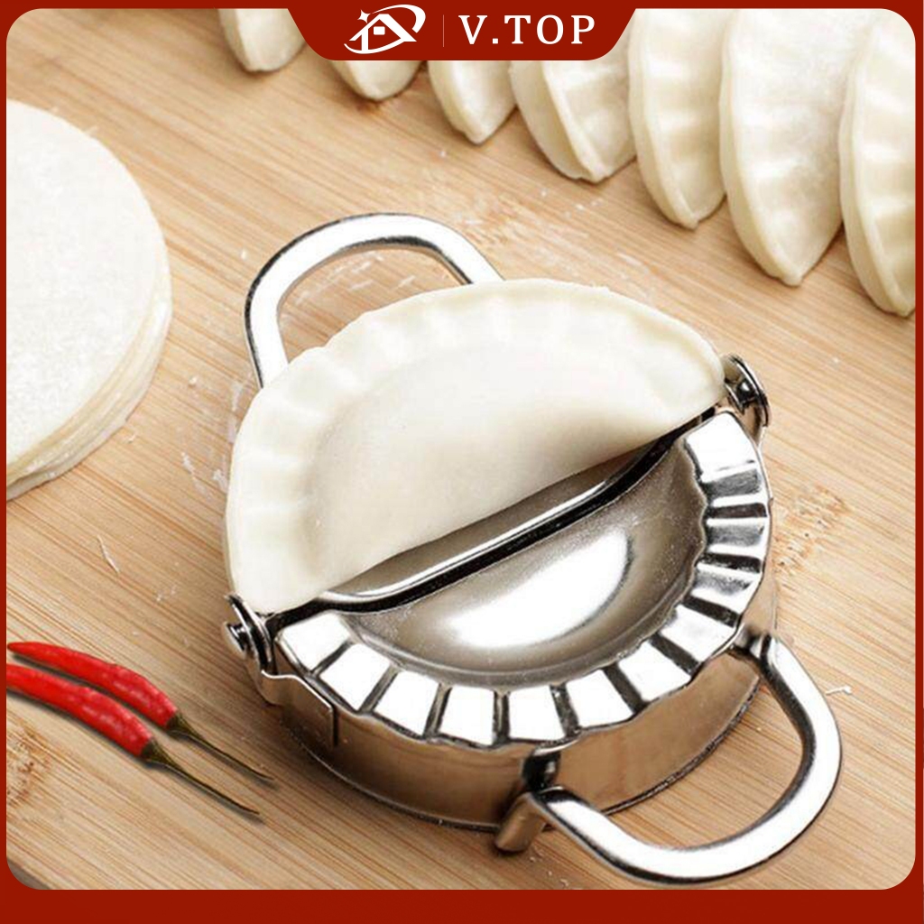 Jual STAINLESS CETAKAN PASTEL PANGSIT DUMPLING ALAT ROUND SILVER DIMSUM ...