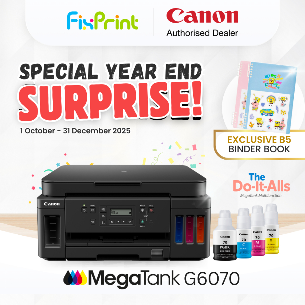 Jual FixPrint Printer Wifi Canon G6070 Pengganti L6260 | Ink Tank ...