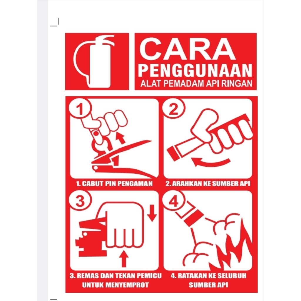 Jual STIKER APAR, STIKER CARA PENGGUNAAN APAR/STICKER APAR | Shopee ...