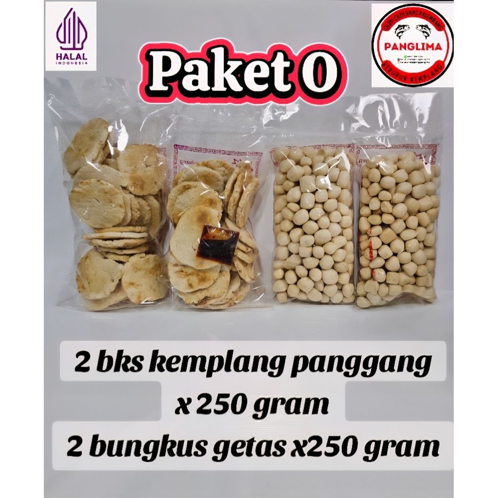 Jual Paket O 4 bungkus ( 2 getas 2 kemplang panggang ) semua 250 gram ...
